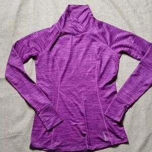 Reebok Purple Long-Sleeve Performance Top
